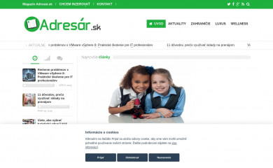 adresar.sk screenshot