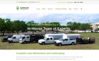 adrianlandscape.com screenshot