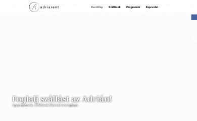 adriarent.hu screenshot