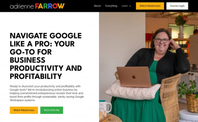 adriennefarrow.com screenshot