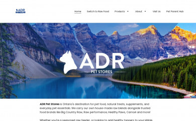 adrpetstores.ca screenshot