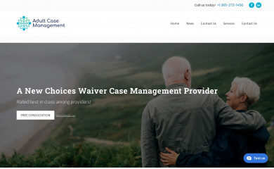 adultcasemanagement.com screenshot