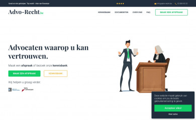 advo-recht.be screenshot