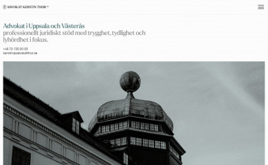 advokatthor.se screenshot