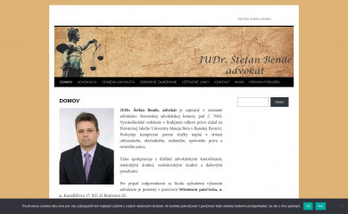 advokatbende.sk screenshot