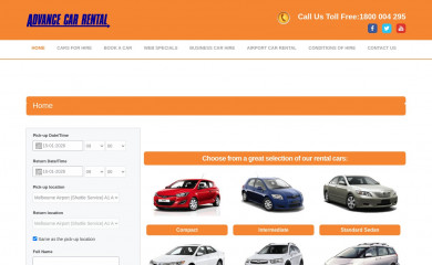 advancecarrental.com.au screenshot