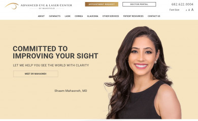 advancedeyeandlaser.com screenshot