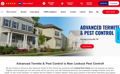 advancedtermite.net screenshot