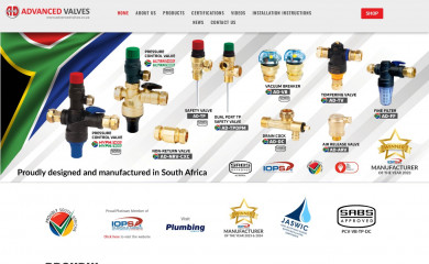 advancedvalves.co.za screenshot