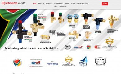 advancedvalves.co.za screenshot