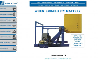 advancelifts.com screenshot