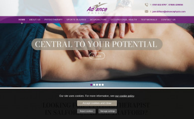 advancephysio.com screenshot