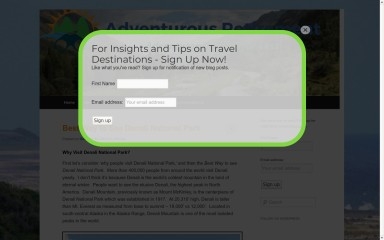 adventurousretirement.com screenshot