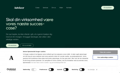 https://www.advicer.dk screenshot