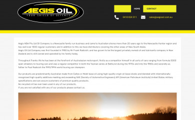 aegisoil.com.au screenshot