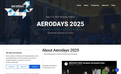 aerodays2025.eu screenshot