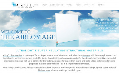 aerogeltechnologies.com screenshot