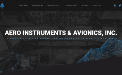 aeroinst.com screenshot