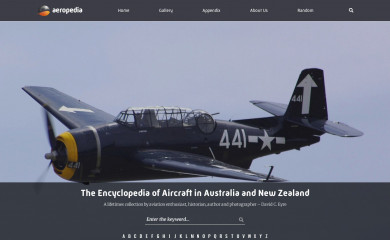 aeropedia.com.au screenshot