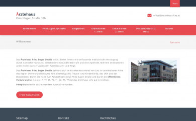 aerztehaus-linz.at screenshot