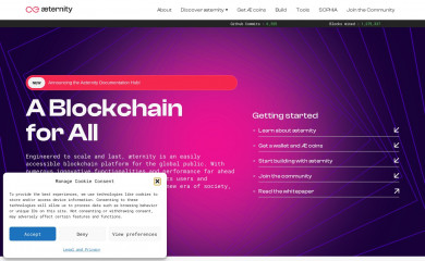 aeternity.com screenshot