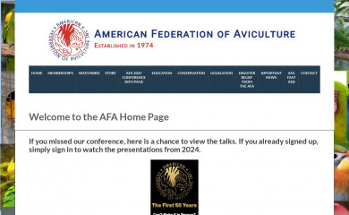 http://afabirds.org screenshot