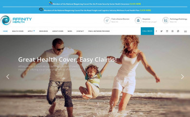 affinityhealth.co.za screenshot