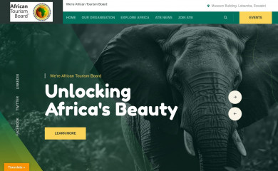africantourismboard.africa screenshot