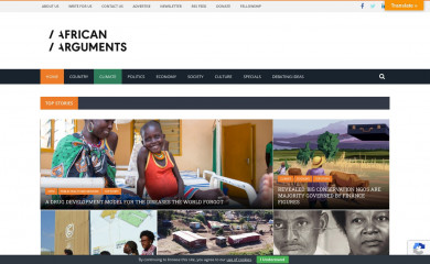 africanarguments.org screenshot
