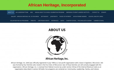 africanheritageinc.org screenshot