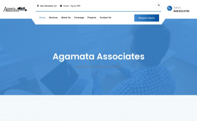 agamata-associates.com screenshot