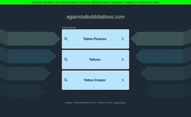 againstalloddstattoos.com screenshot