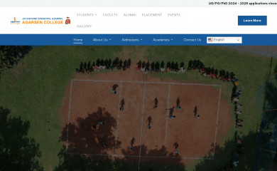 agarsencollege.com screenshot