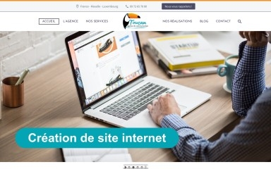 http://agence-toucan.lu screenshot