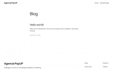 agenciapopup.cl screenshot
