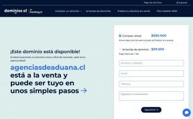 agenciasdeaduana.cl screenshot