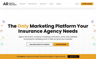 https://www.agencyrevolution.com screenshot