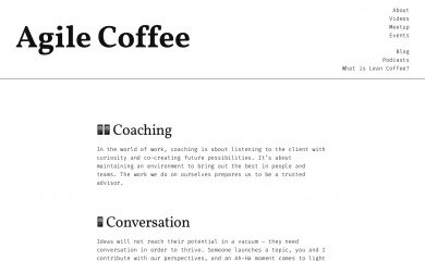 agilecoffee.com screenshot