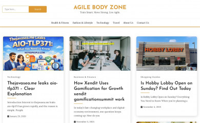 agilebodyzone.com screenshot