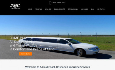 agoldcoastlimousine.com screenshot