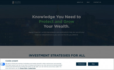 https://agorafinancial.com screenshot