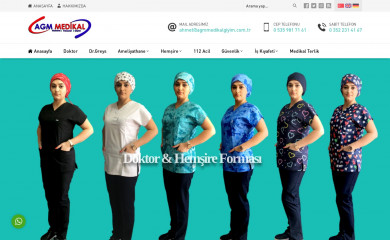 agmmedikalgiyim.com screenshot
