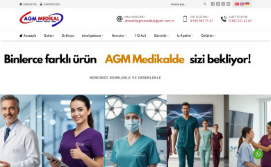 agmmedikalgiyim.com screenshot