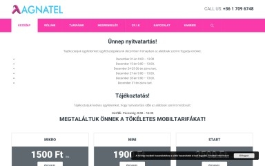 agnatel.hu screenshot