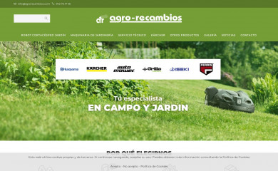 agrorecambios.com screenshot