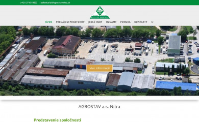 agrostavnitra.sk screenshot