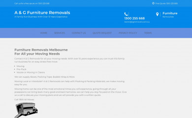 agremovals.com.au screenshot