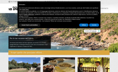 agriturismolosperonegonnesa.it screenshot