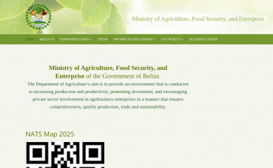 agriculture.gov.bz screenshot