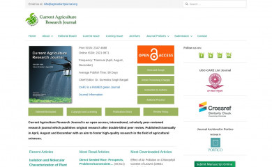 agriculturejournal.org screenshot